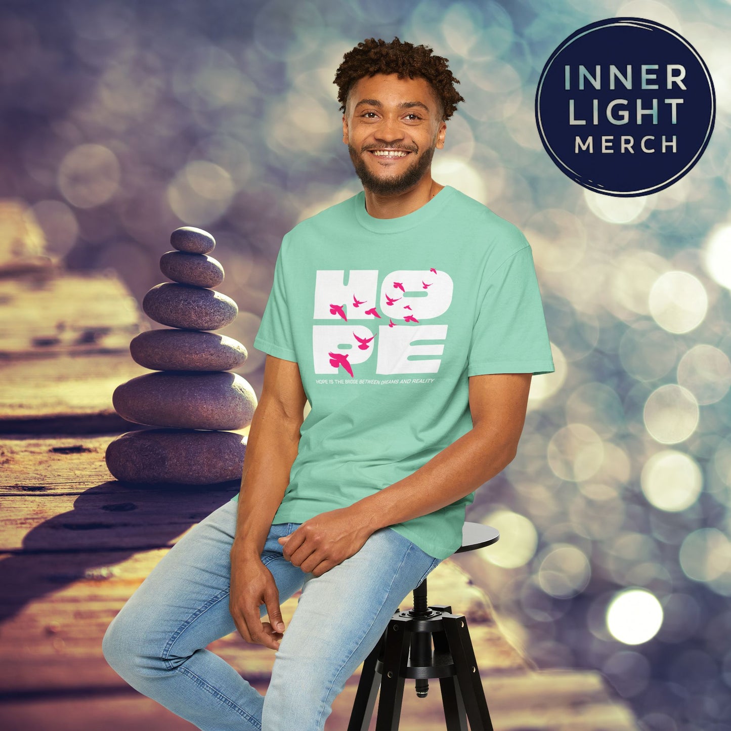 Hope Bridge Unisex T-shirt - Inspirational Quote Tee
