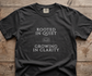 Rooted in Quiet Growing in Clarity Comfort Colors T-Shirt, Mindfulness and Inner Peace Tee