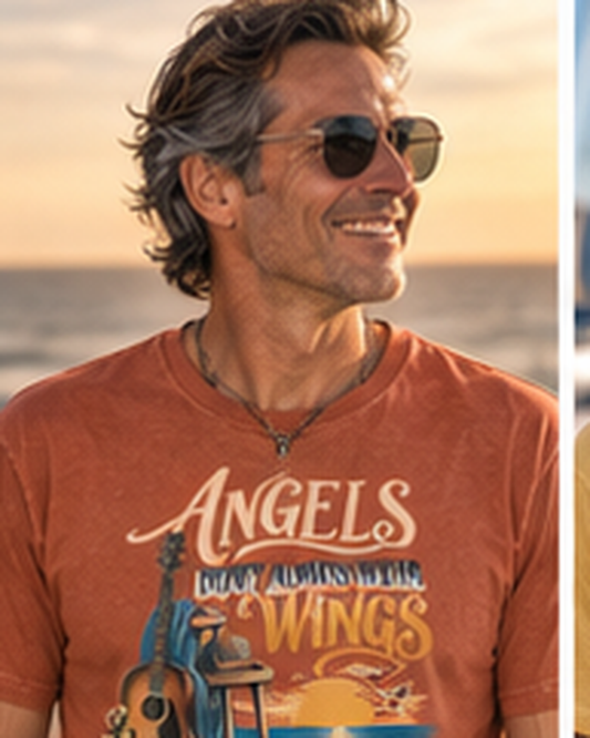 Angels Don’t Always Wear Wings T-Shirt | Harold Payne Collection | Comfort Colors® Tee