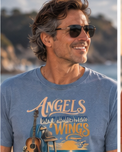 Angels Don’t Always Wear Wings T-Shirt | Harold Payne Collection | Comfort Colors® Tee