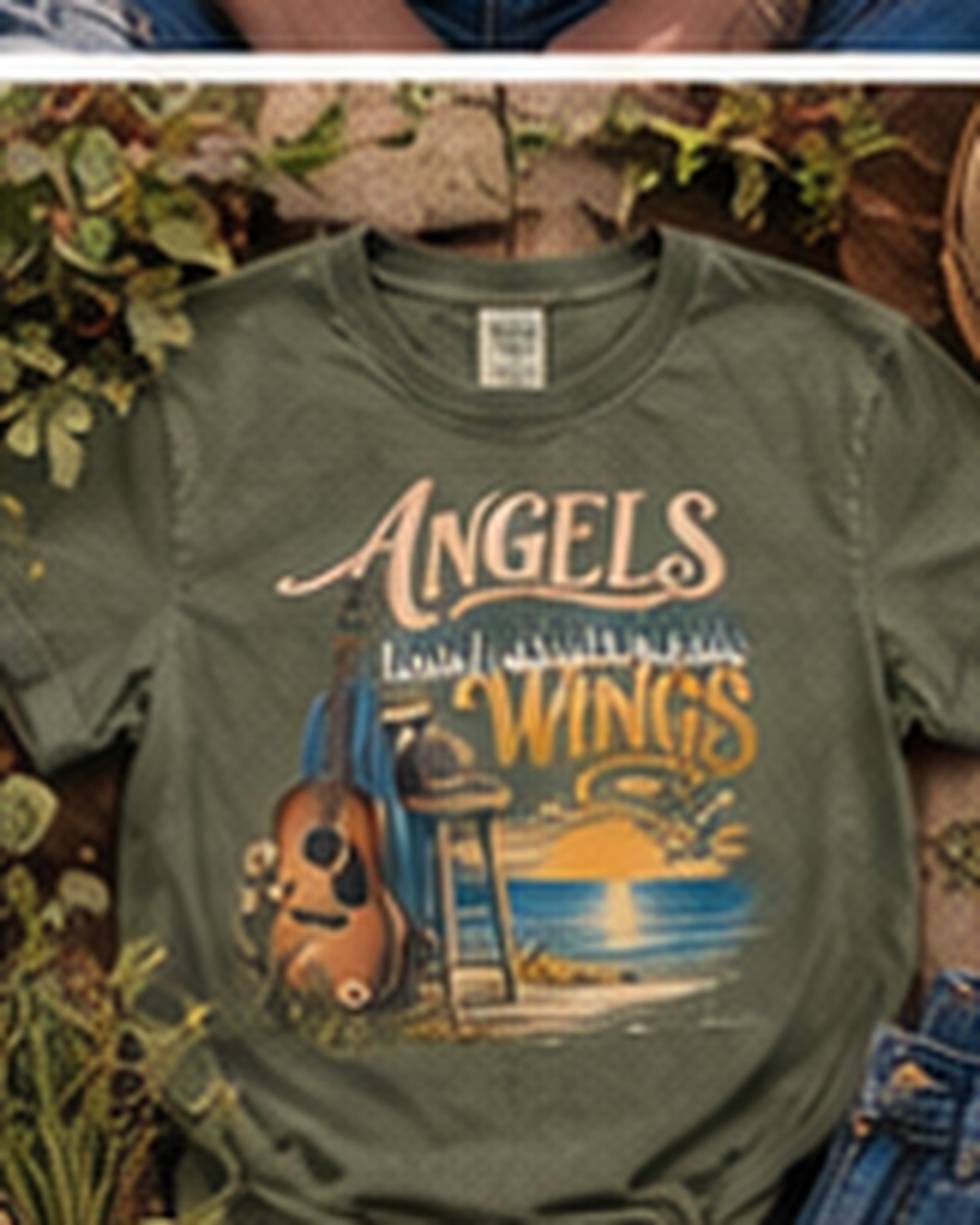 Angels Don’t Always Wear Wings T-Shirt | Harold Payne Collection | Comfort Colors® Tee