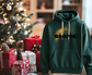 Hoodie — 'SHINE' Gold Glitter Brushstroke Graphic Hoodie