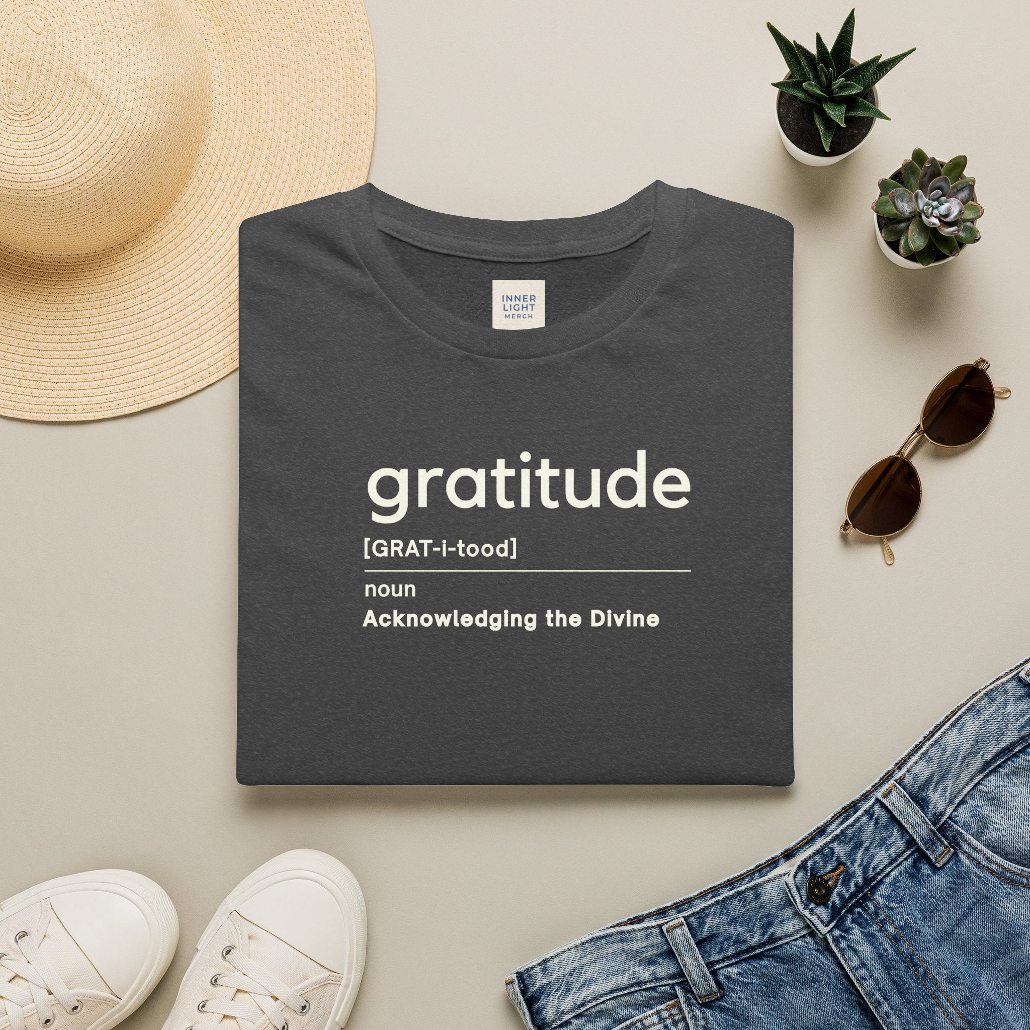 Gratitude Tee — Spiritual Definition Minimalist T-Shirt