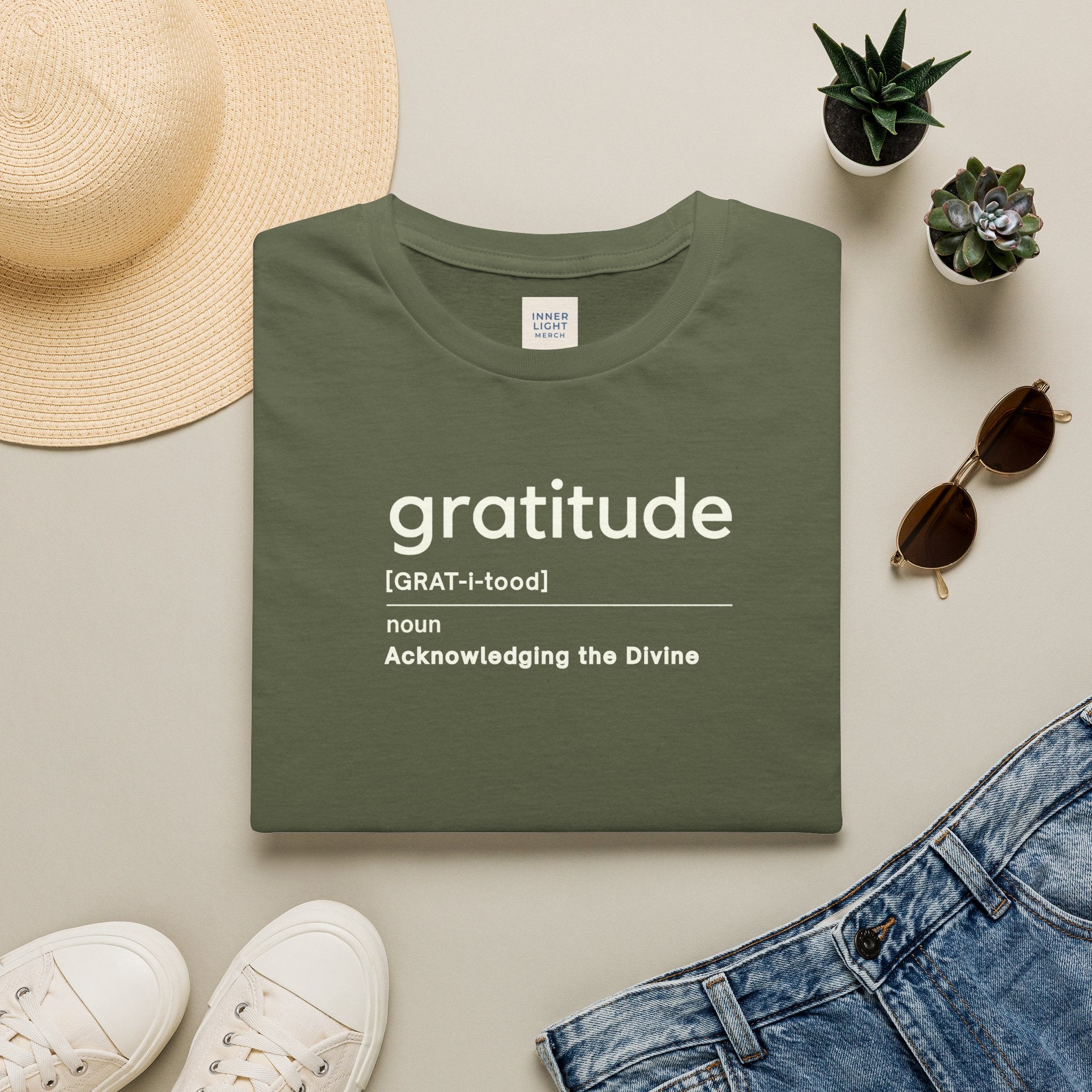 Gratitude Tee — Spiritual Definition Minimalist T-Shirt