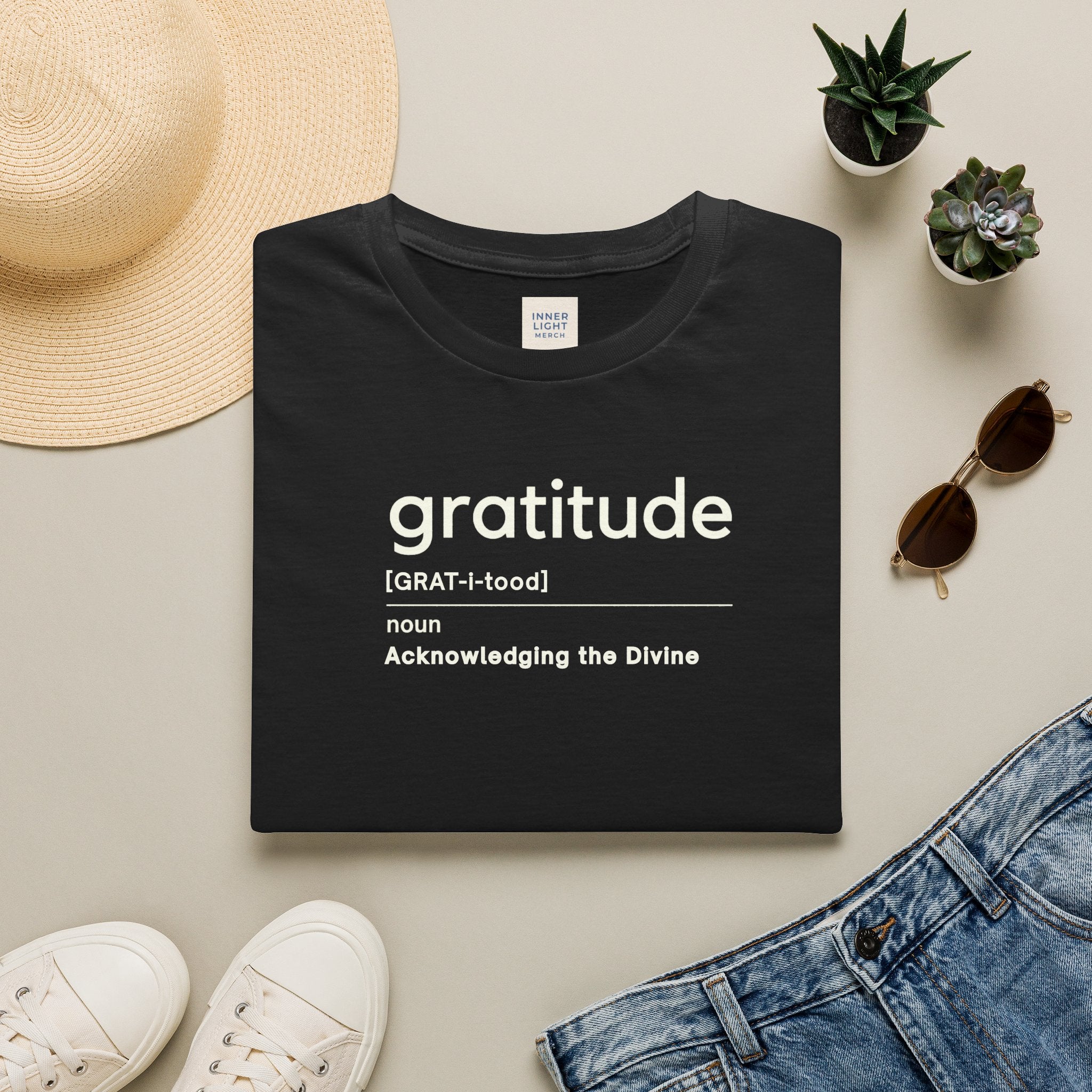 Gratitude Tee — Spiritual Definition Minimalist T-Shirt