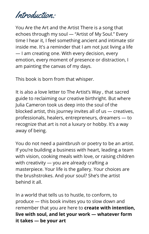 Artist of My Soul: Bring Creativity Back into Your Everyday Life