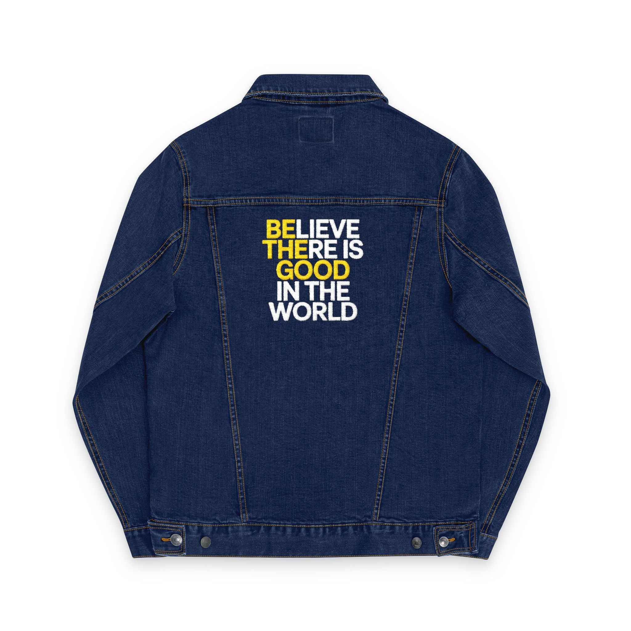 Denim Jacket BE THE GOOD IN THE WORLD