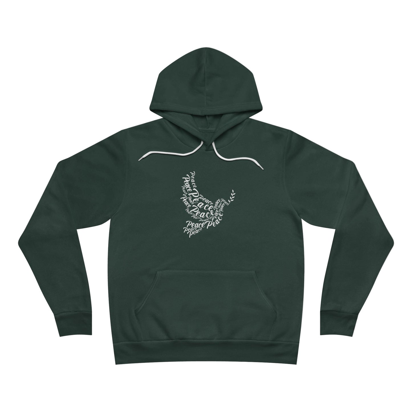 Dove of Words Hoodie — Inspirational Dove Typography Pullover