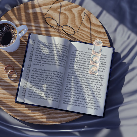 Metallic OHM Bookmark | Spiritual Reading Accessory | Meditation Gift | Eco-Friendly Page Holder | Zen Literature Decor