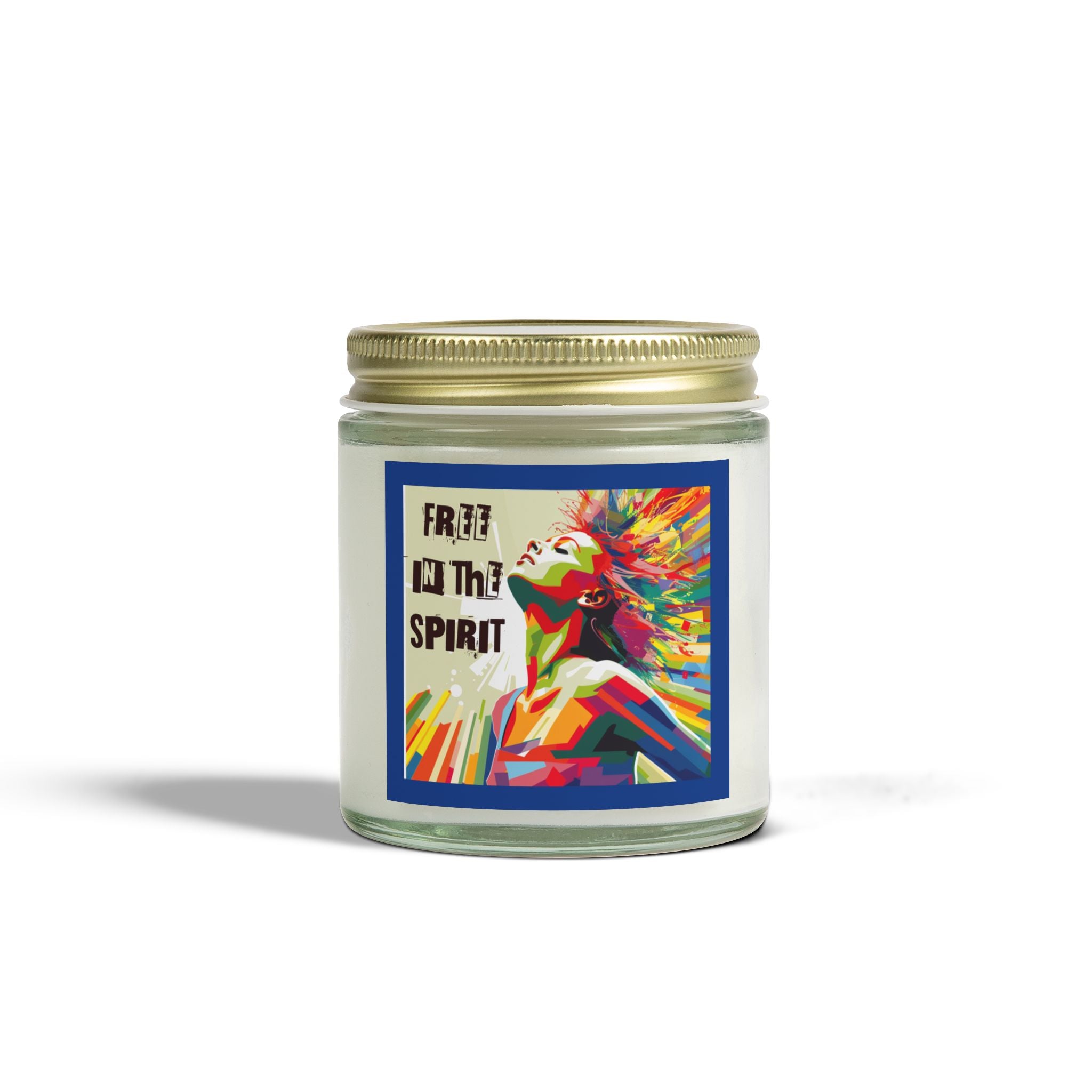 Free In The Spirit Scented Coconut Apricot Candles (4oz, 9oz) Gift, Christmas gift, Gift for Her, Spiritual Gift