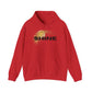 Hoodie — 'SHINE' Gold Glitter Brushstroke Graphic Hoodie