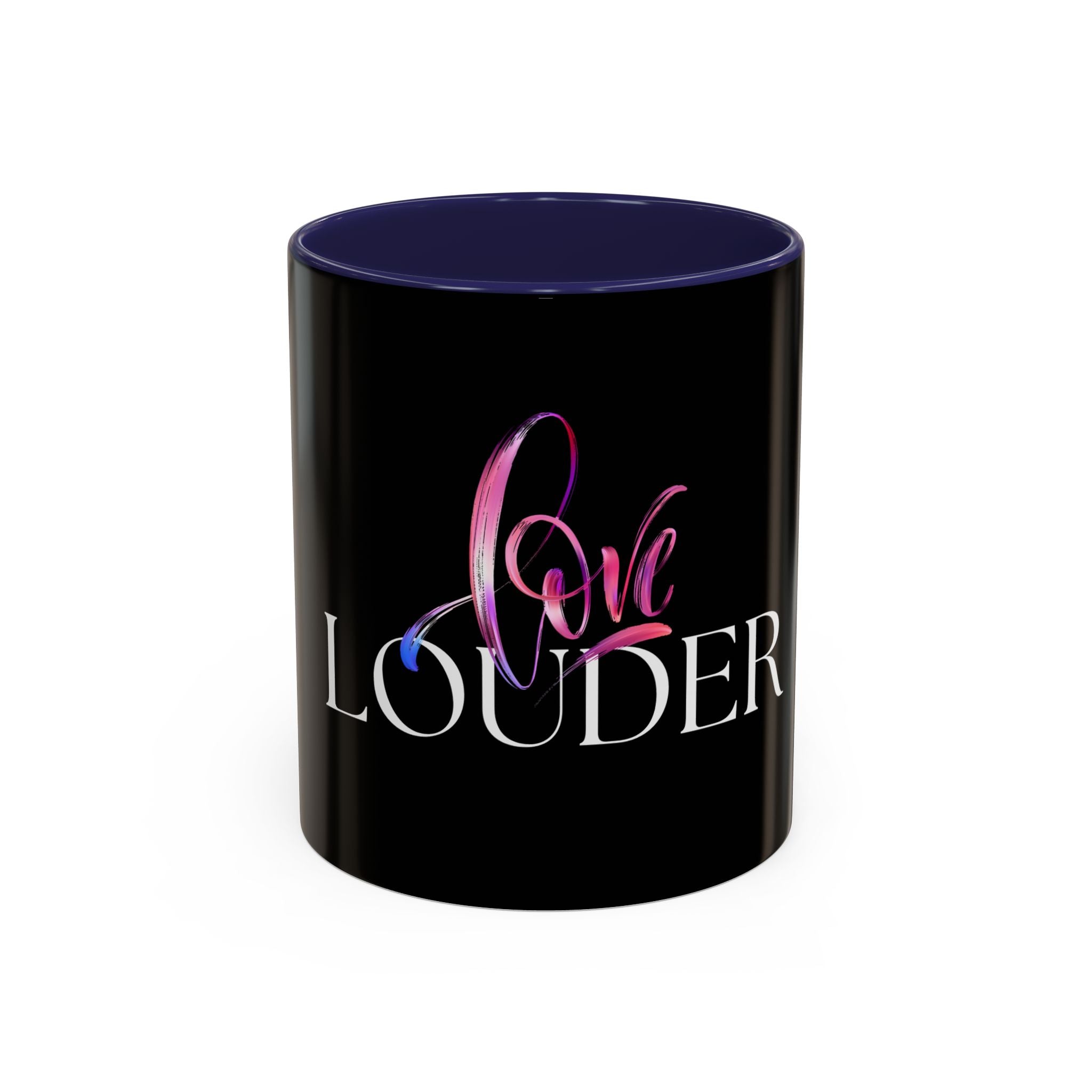 Love Louder Accent Coffee Mug - Perfect Gift for Coffee Lovers