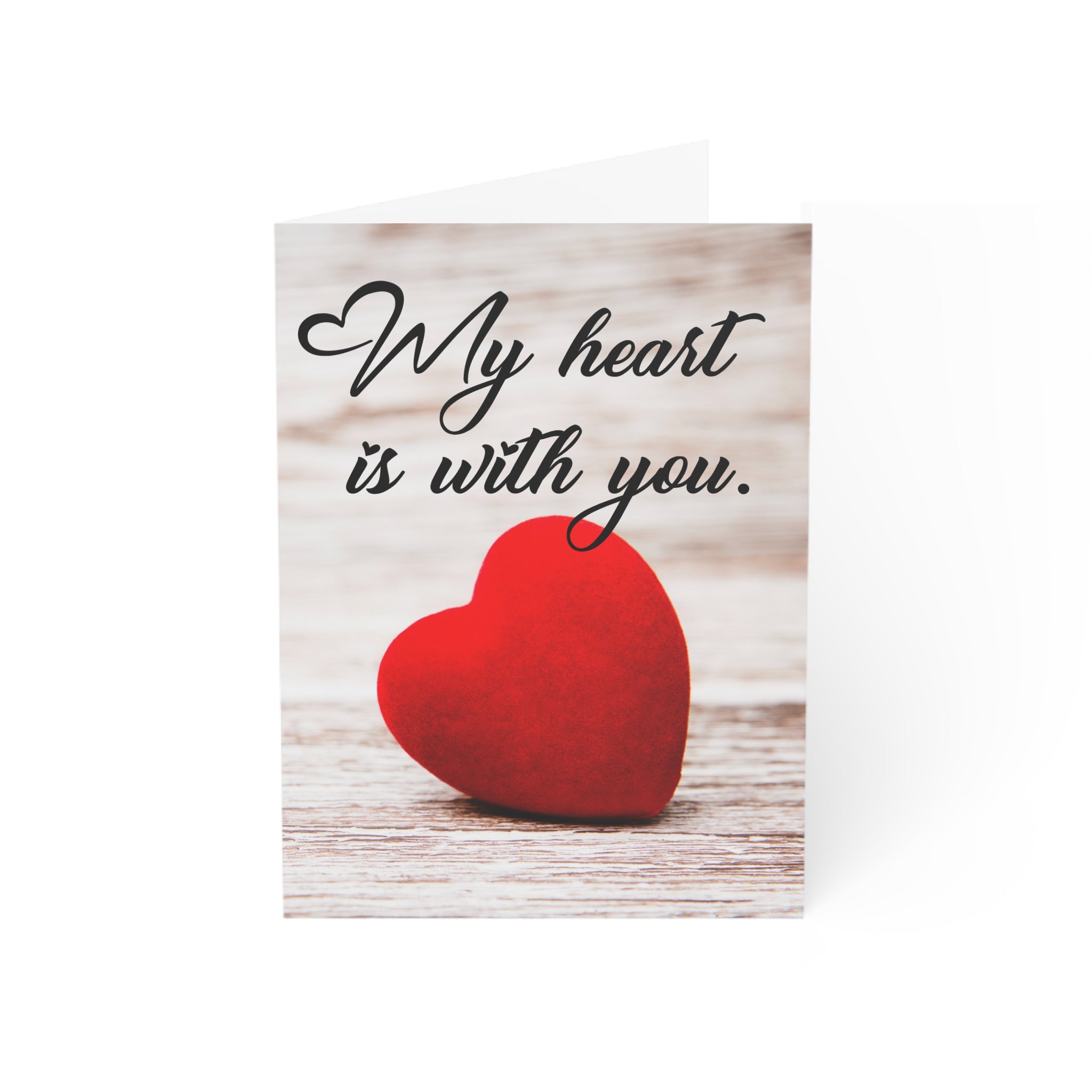 Greeting Cards: 'My heart is with you' by Karen Drucker Designs