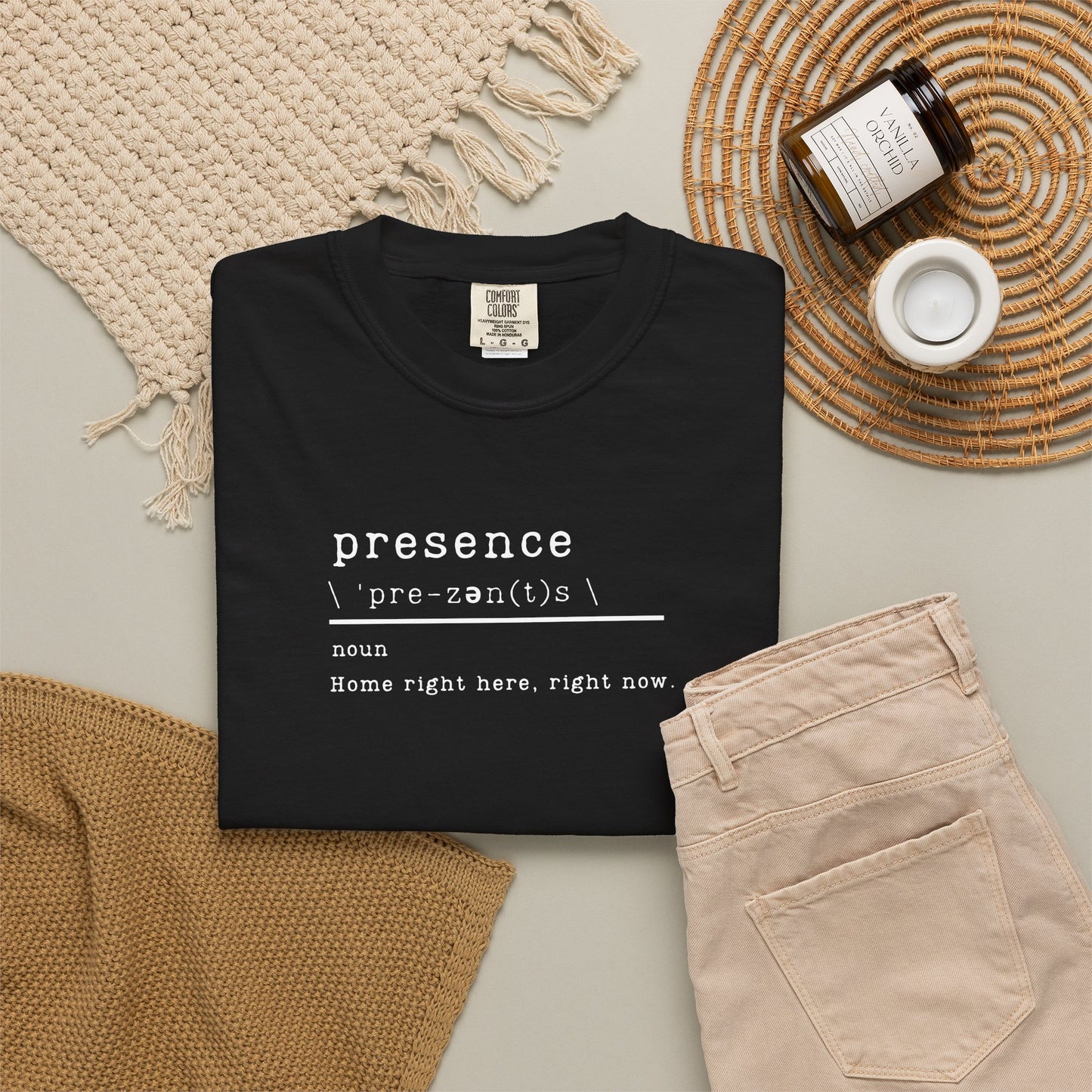 "Presence" Definition Shirt - Comfort Colors 1717 T-shirt