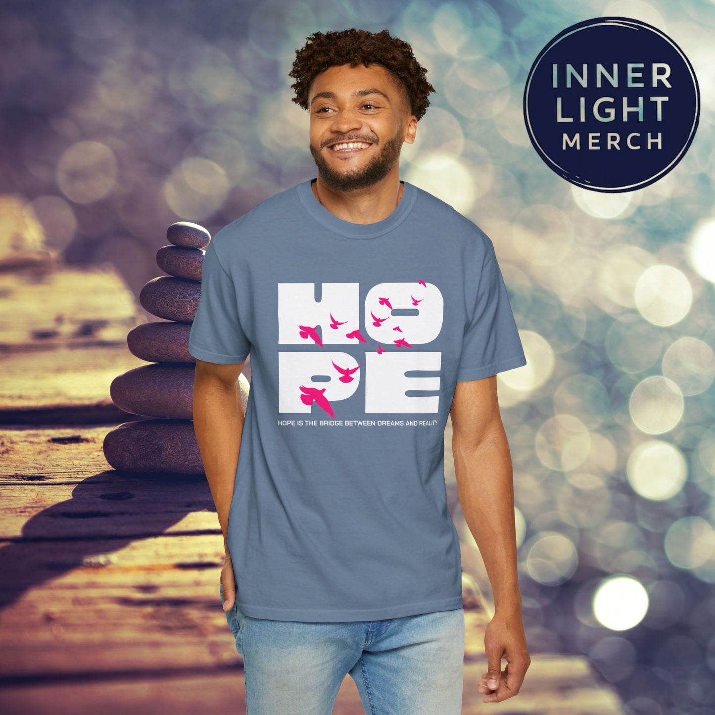 Hope Bridge Unisex T-shirt - Inspirational Quote Tee