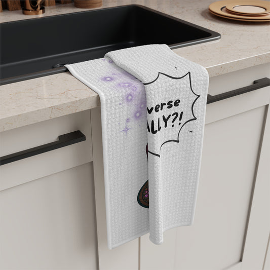 "Universe, REALLY?!" - Auntie Aure Tea Towel
