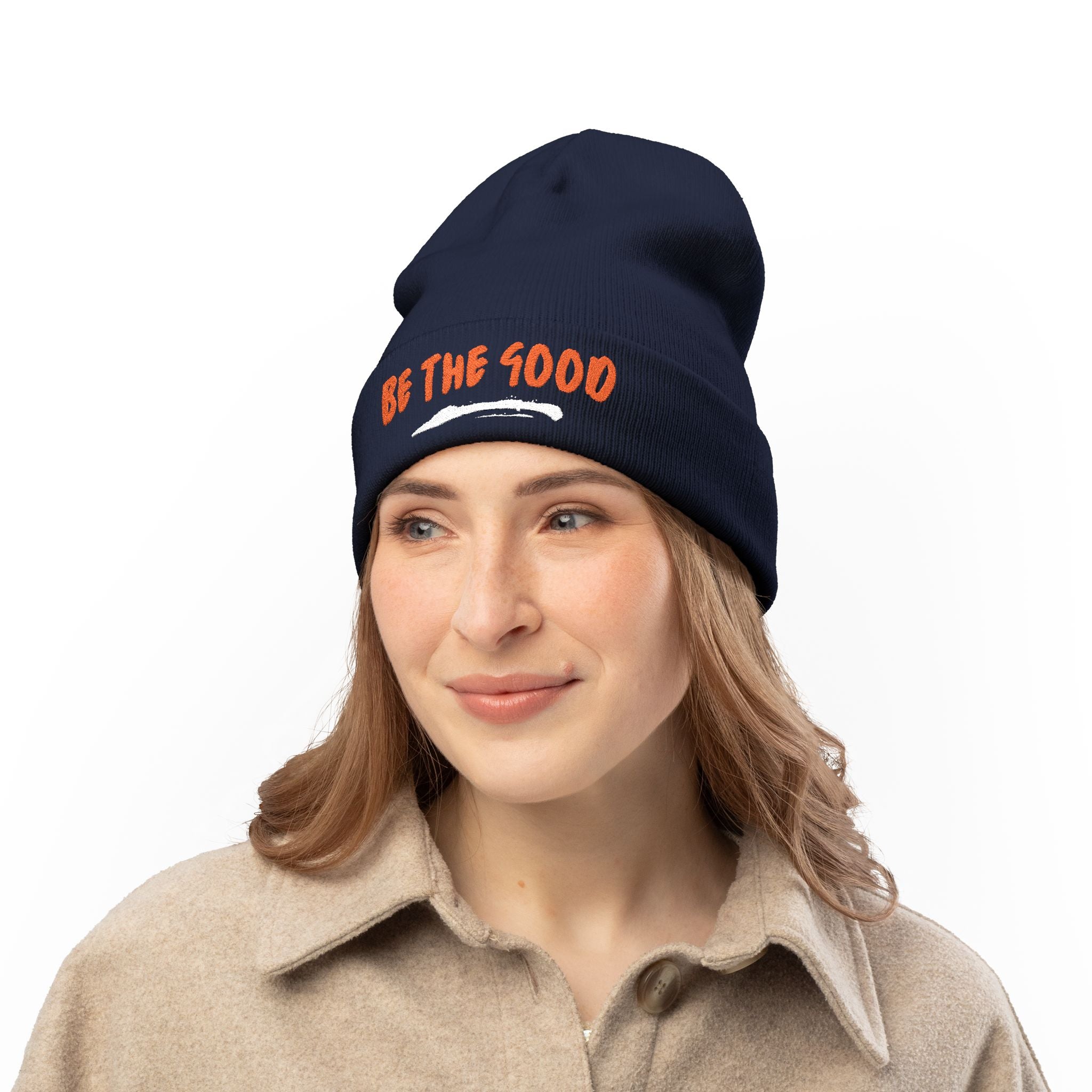 Beanie Hat - Be The Good Embroidered Knit Beanie