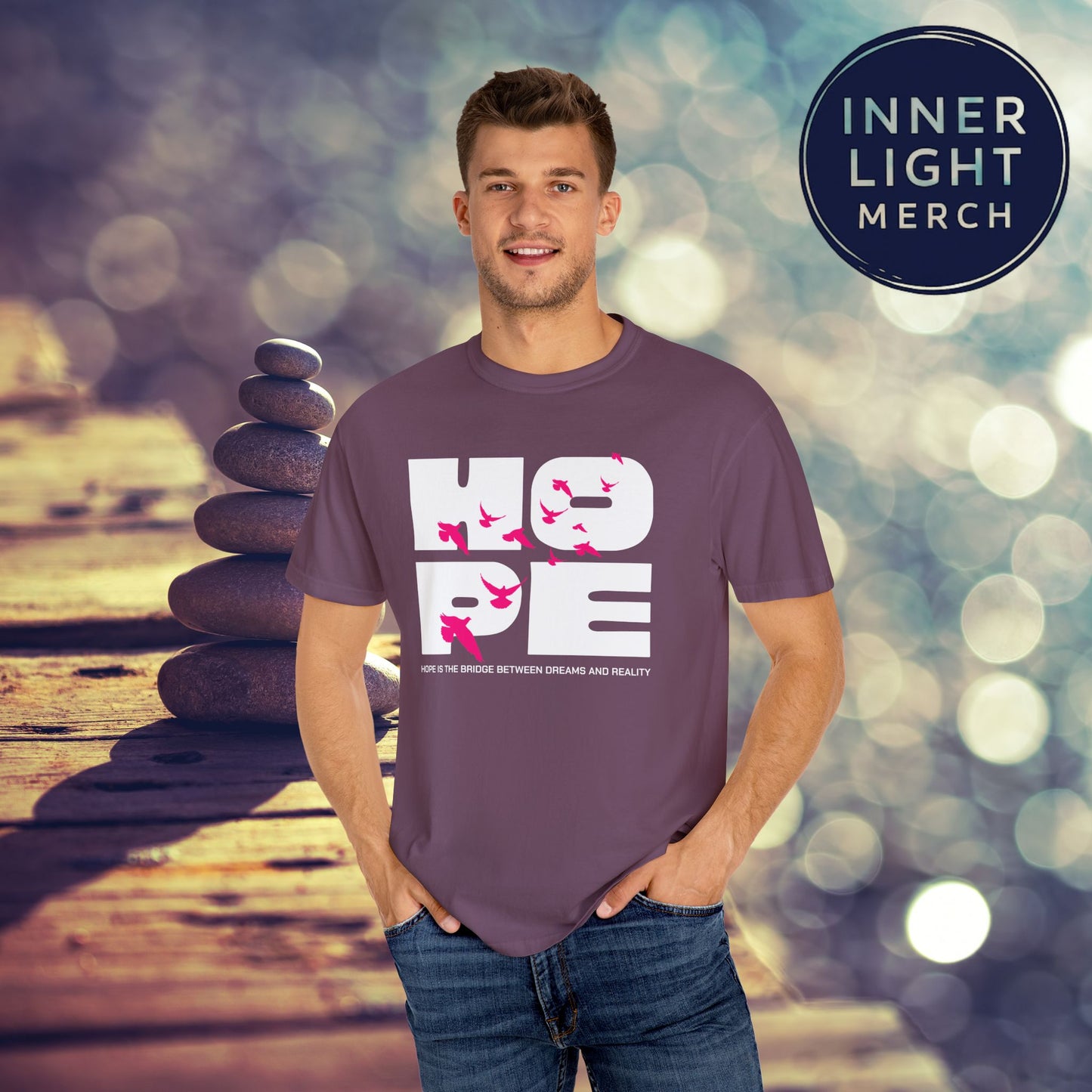 Hope Bridge Unisex T-shirt - Inspirational Quote Tee