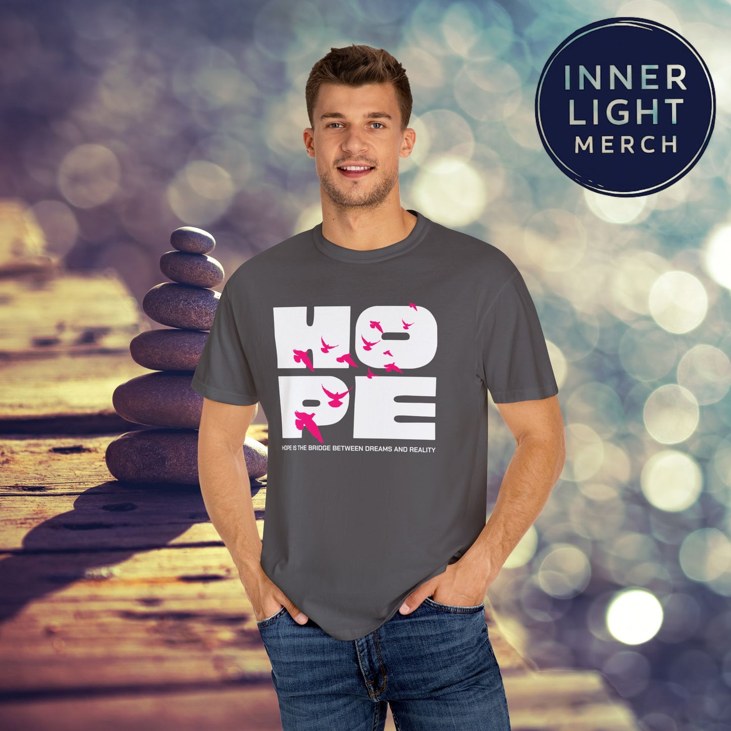 Hope Bridge Unisex T-shirt - Inspirational Quote Tee