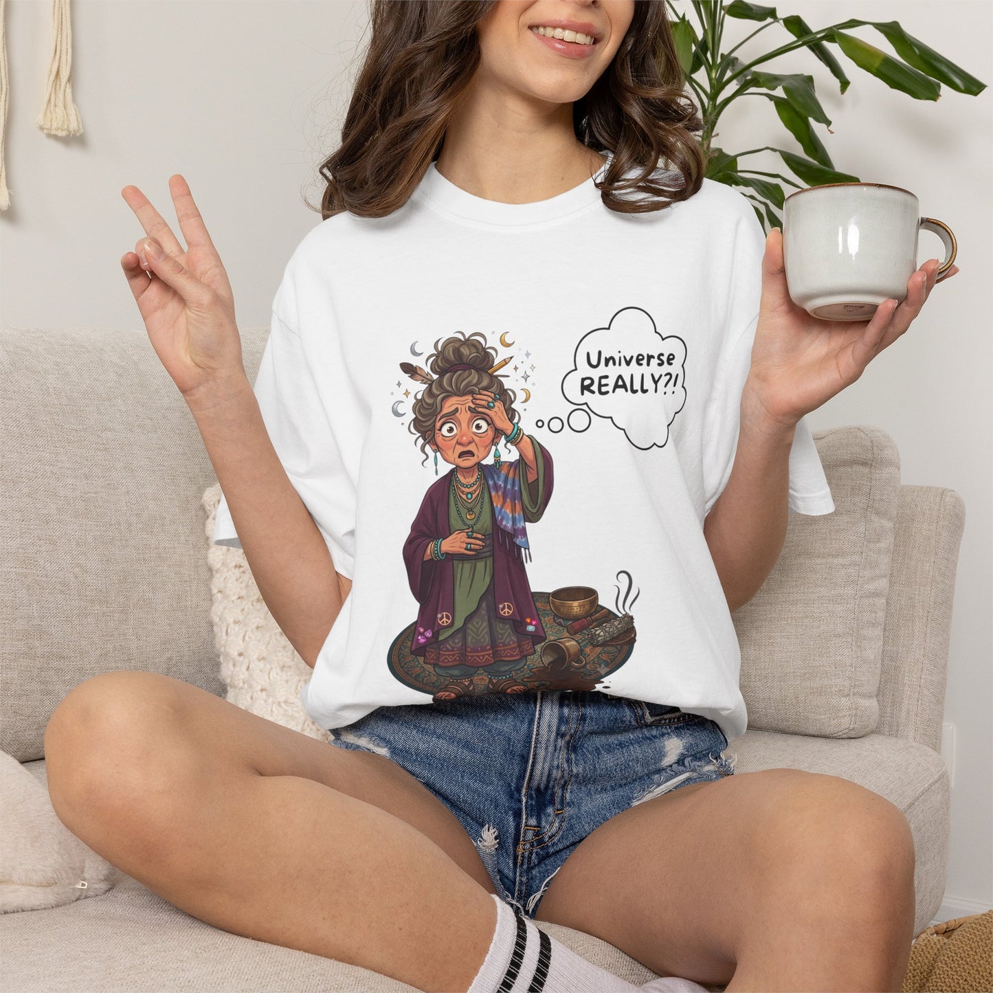 Auntie Aura "Universe REALLY?" T-Shirt