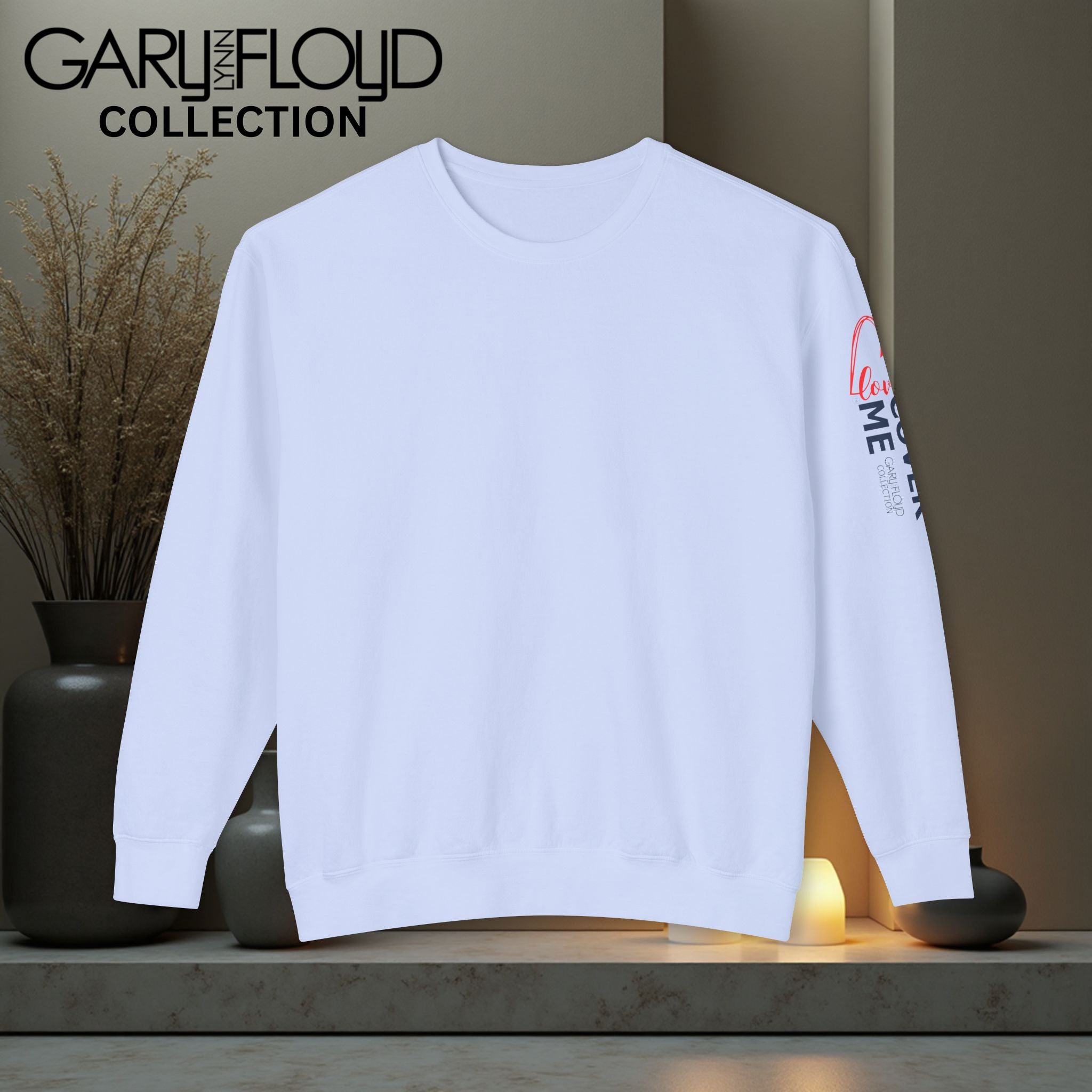 Vintage Comfort Crewneck Sweatshirt Love Cover Me Design