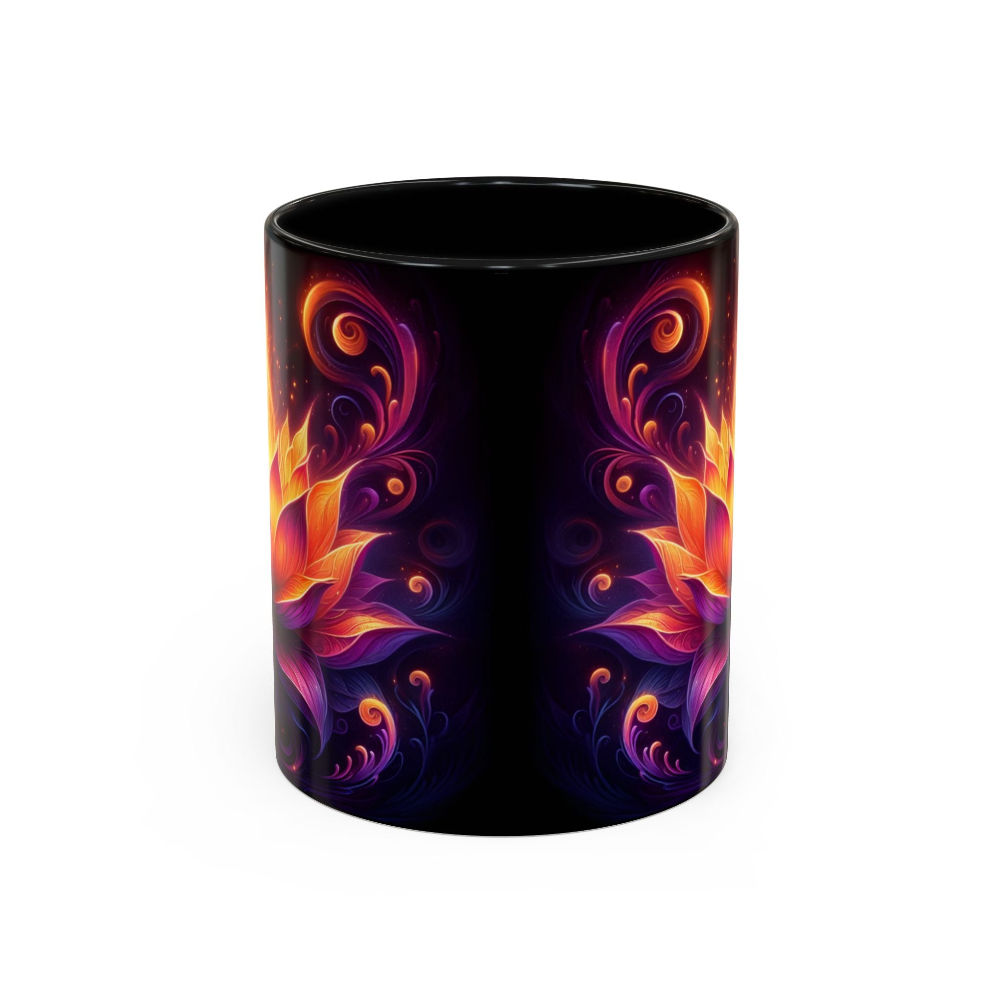 Vibrant Lotus Coffee Mug, Artistic Mug Gift, Floral Mug, Meditation Mug, Lotus Flower Coffee Cup, Unique Tea Mug