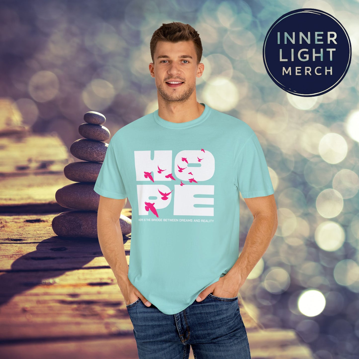 Hope Bridge Unisex T-shirt - Inspirational Quote Tee