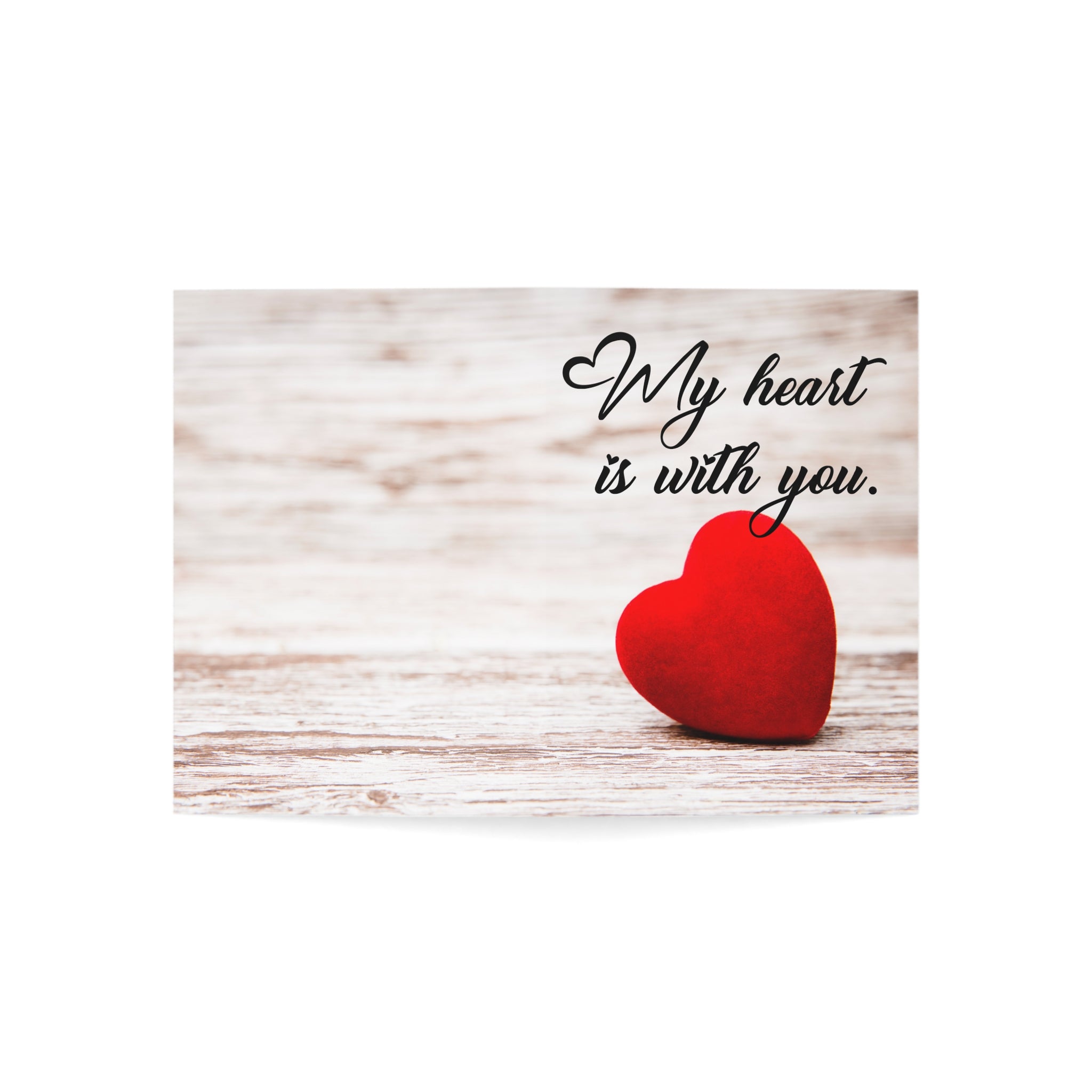 Greeting Cards: 'My heart is with you' by Karen Drucker Designs