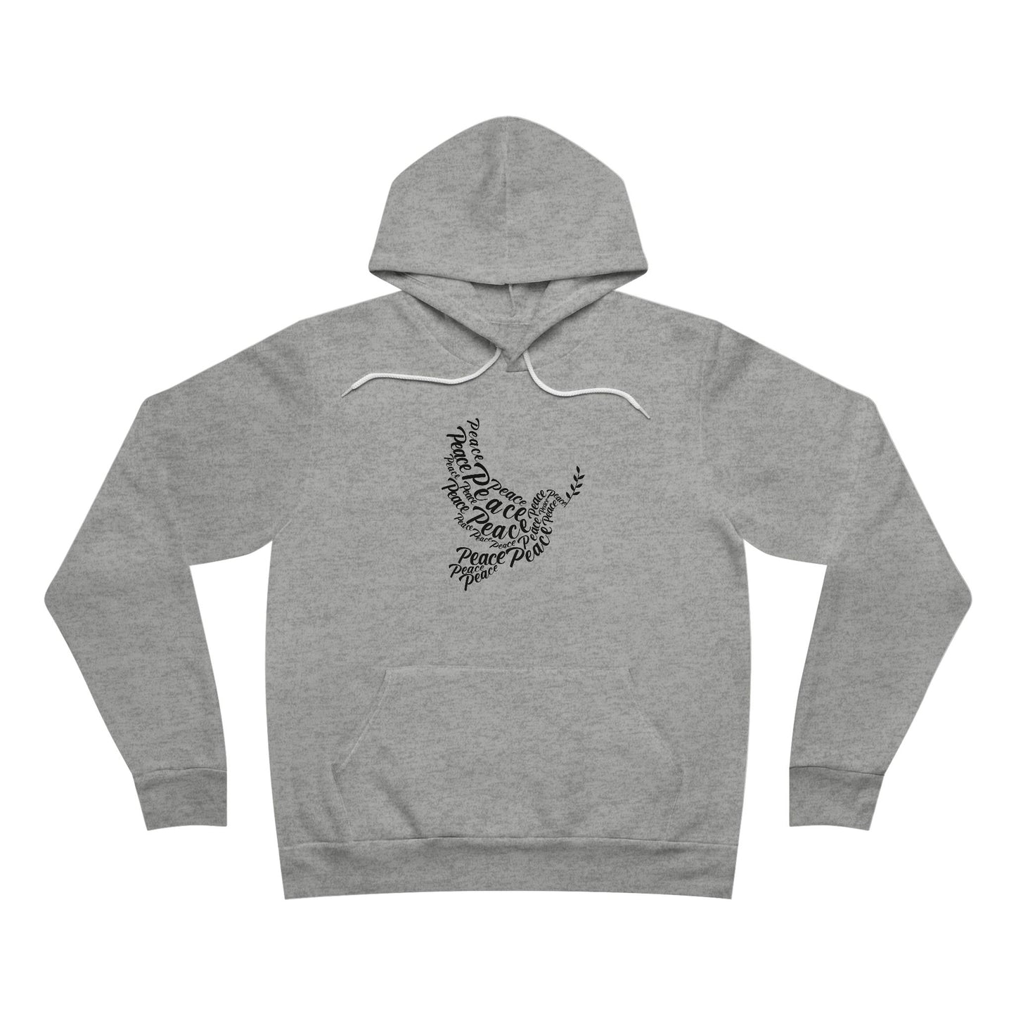 Dove of Words Hoodie — Inspirational Dove Typography Pullover