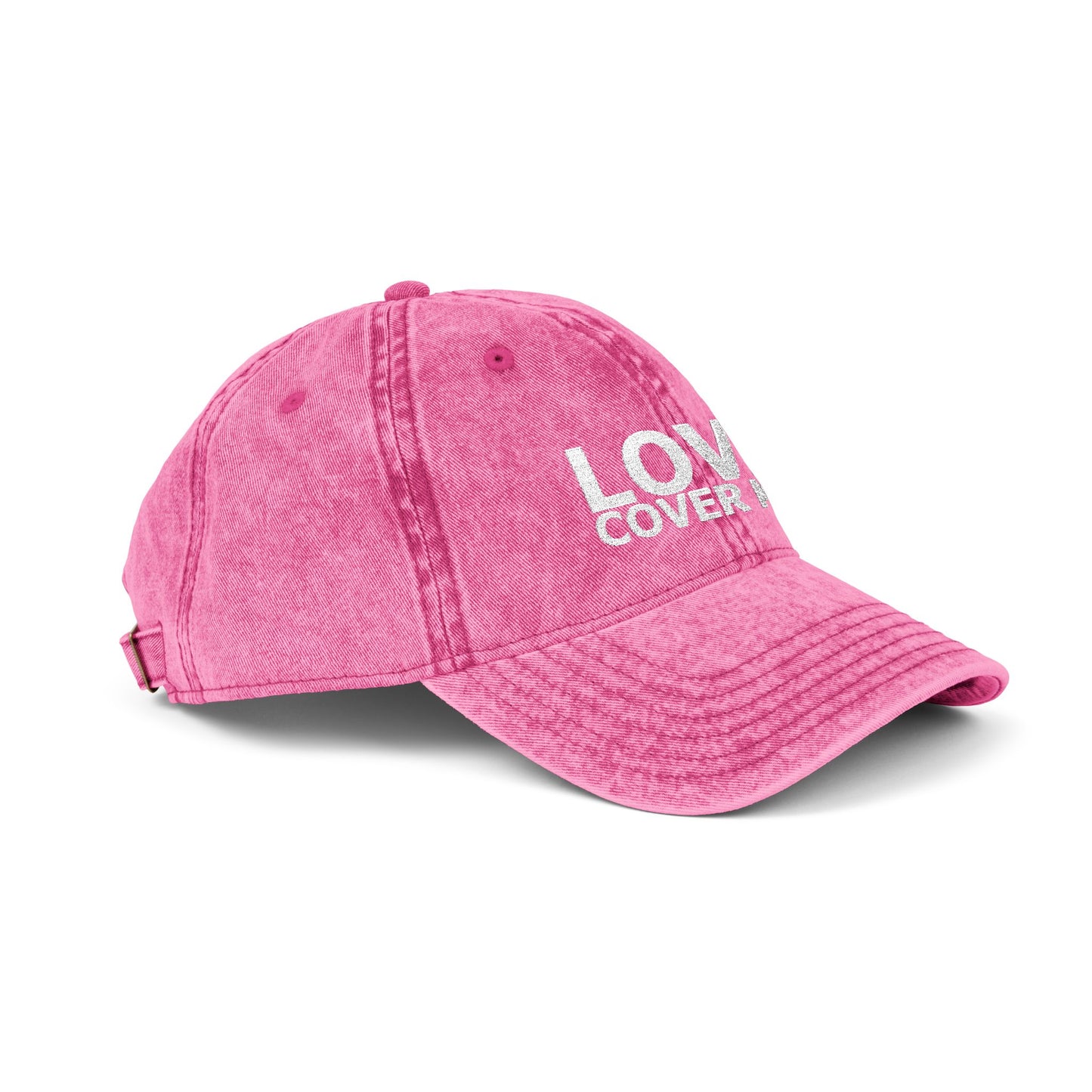 Embroidered Vintage Baseball Cap from the Gary Lynn Floyd Collection 'Love Cover Me'