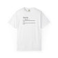 Faith Definition Shirt - Comfort Colors 1717