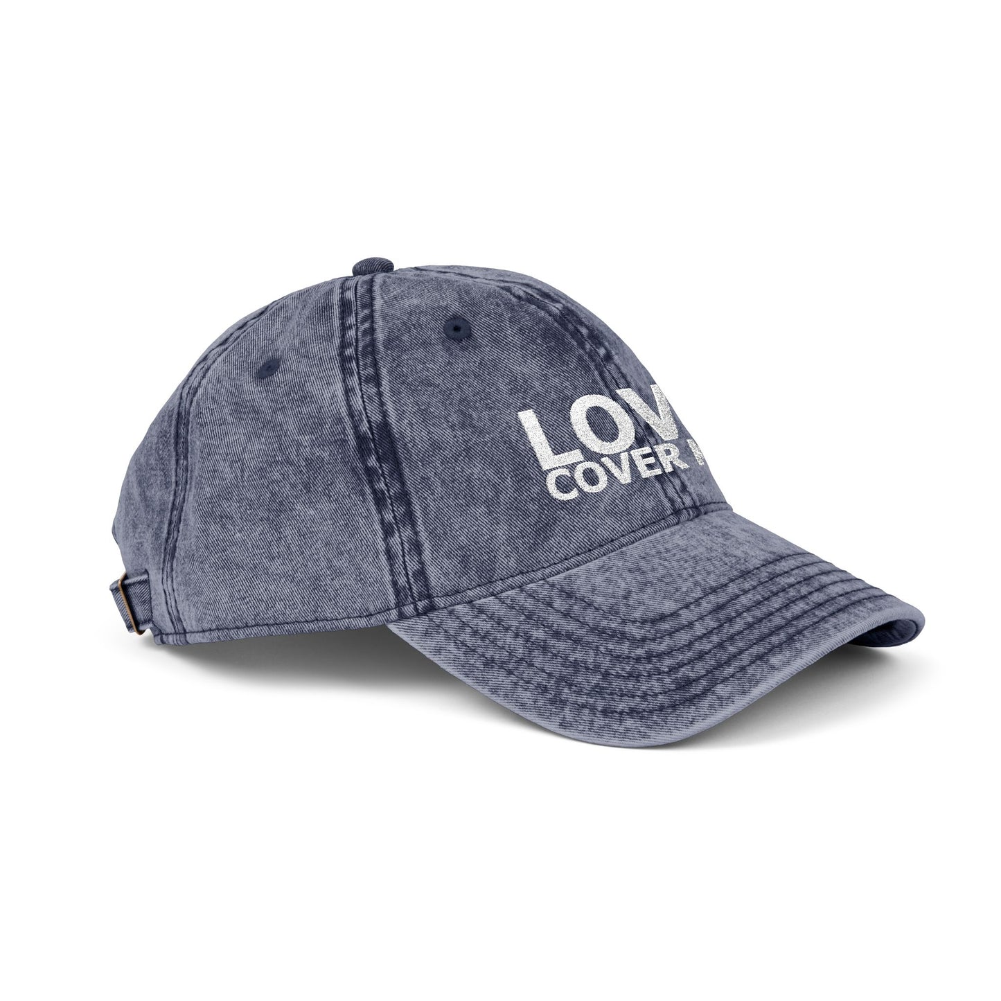 Embroidered Vintage Baseball Cap from the Gary Lynn Floyd Collection 'Love Cover Me'
