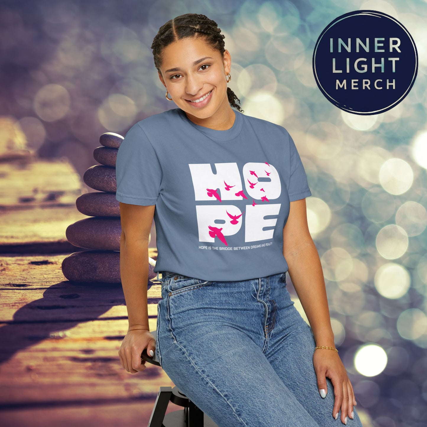 Hope Bridge Unisex T-shirt - Inspirational Quote Tee
