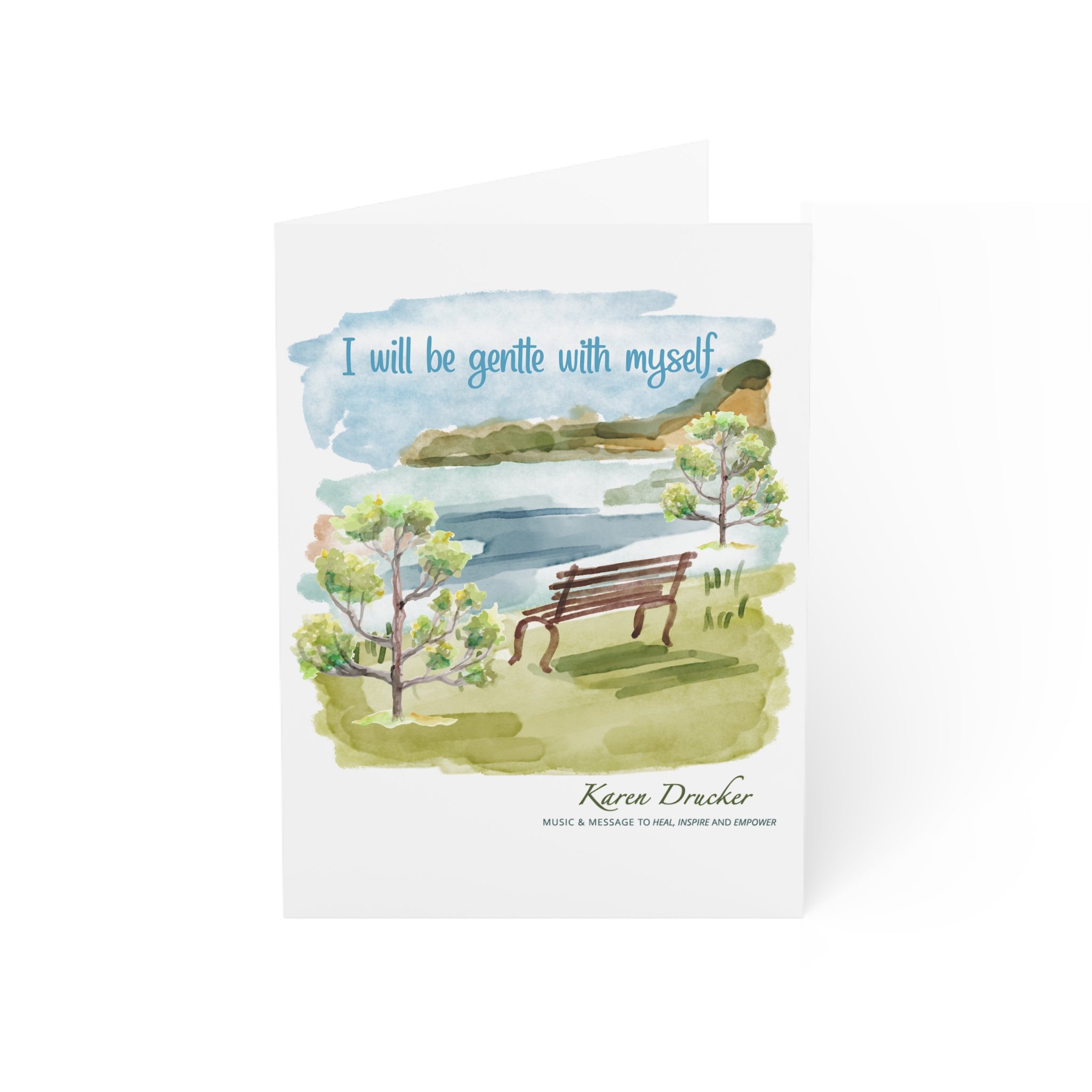 Greeting Cards - 'I will be gentle with myself' Karen Drucker Design