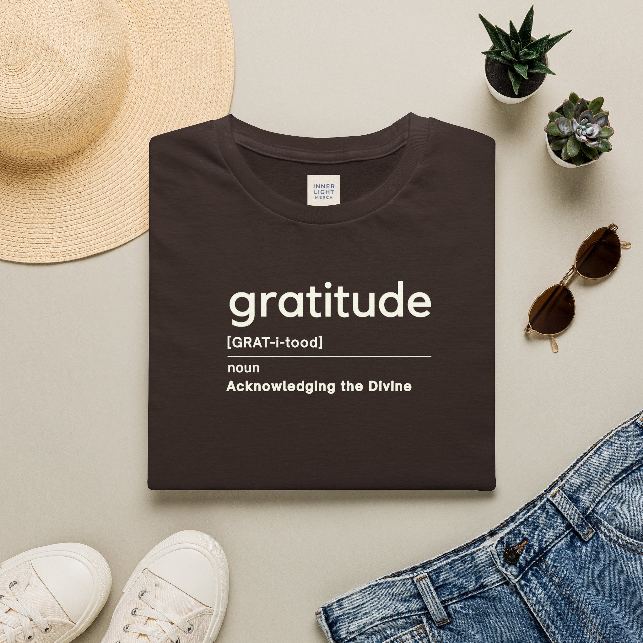 Gratitude Tee — Spiritual Definition Minimalist T-Shirt