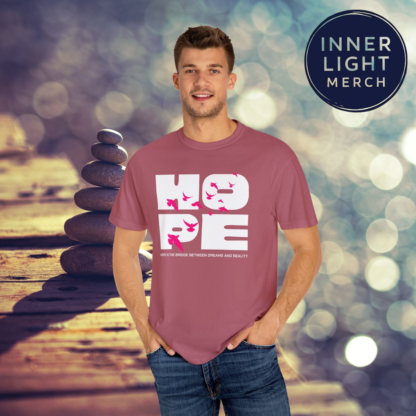 Hope Bridge Unisex T-shirt - Inspirational Quote Tee