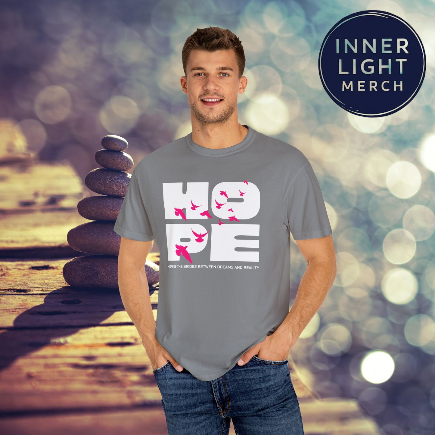 Hope Bridge Unisex T-shirt - Inspirational Quote Tee