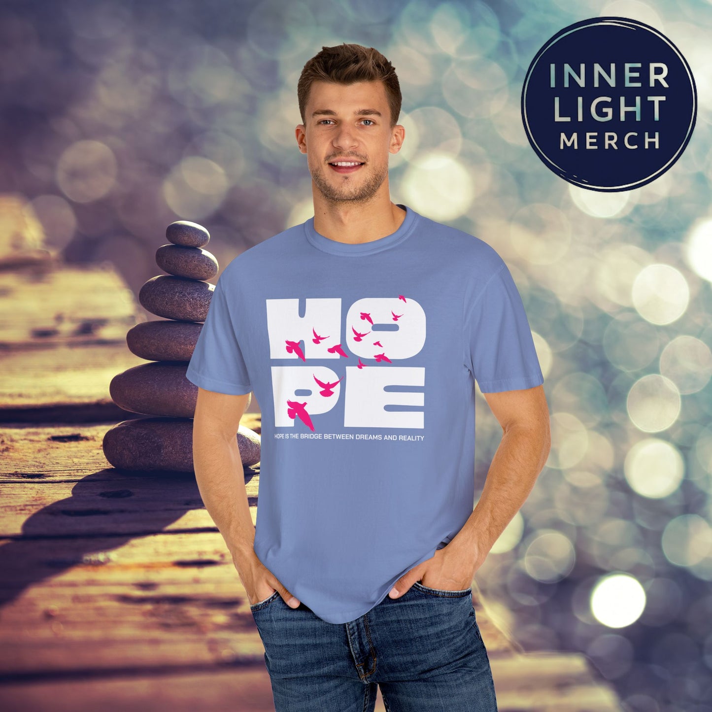 Hope Bridge Unisex T-shirt - Inspirational Quote Tee
