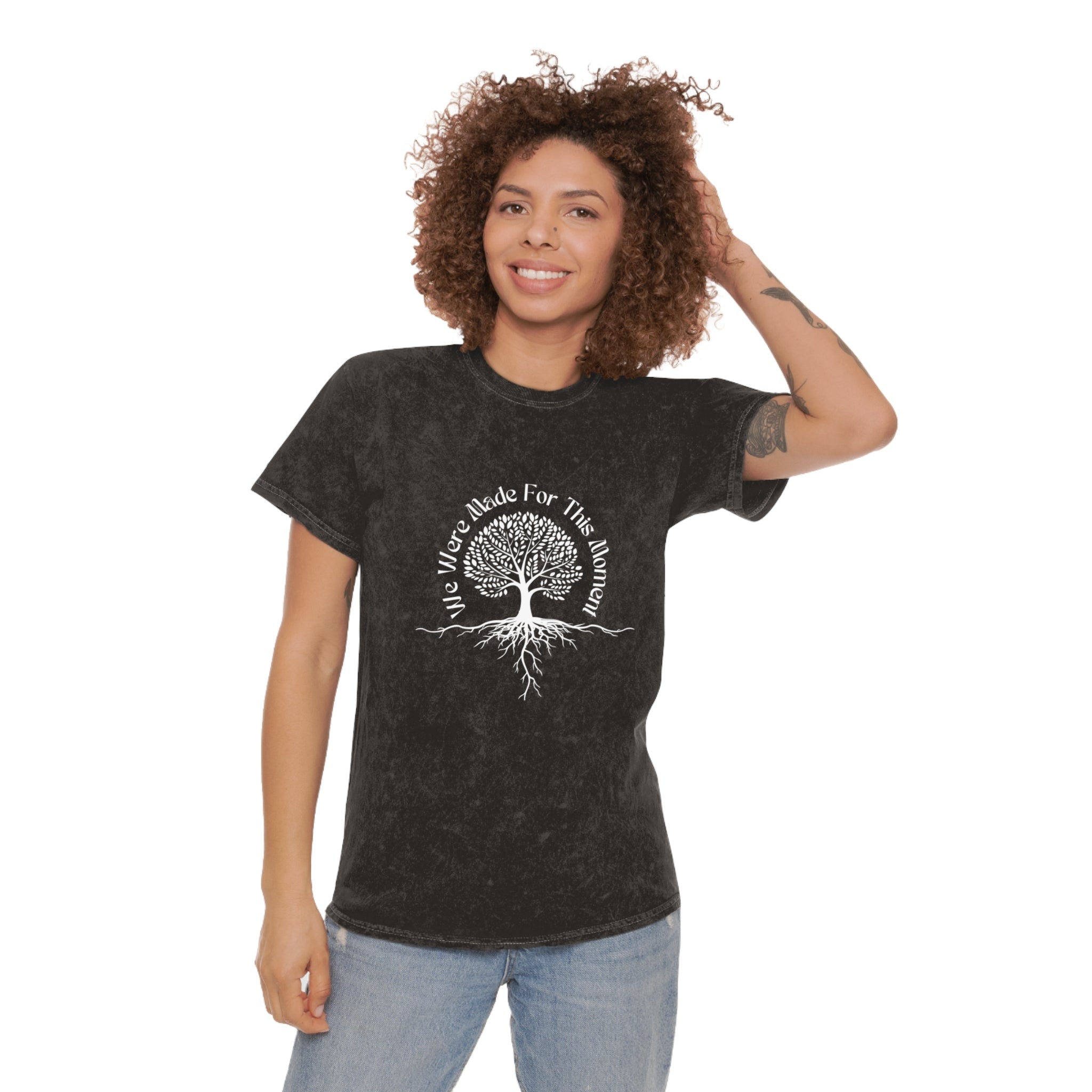Tree of Life Mineral Wash T-Shirt - We Were Made for This Moment Design