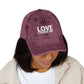 Embroidered Vintage Baseball Cap from the Gary Lynn Floyd Collection 'Love Cover Me'