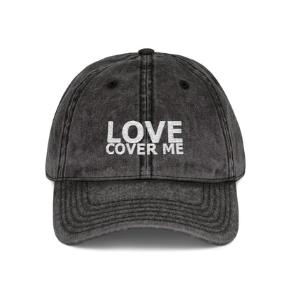 Embroidered Vintage Baseball Cap from the Gary Lynn Floyd Collection 'Love Cover Me'