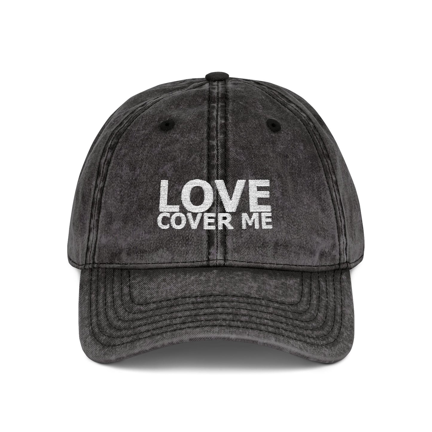 Embroidered Vintage Baseball Cap from the Gary Lynn Floyd Collection 'Love Cover Me'