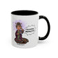 Auntie Aura Galaxy Mug — “Universe REALLY?!” Accent Ceramic Coffee Mug