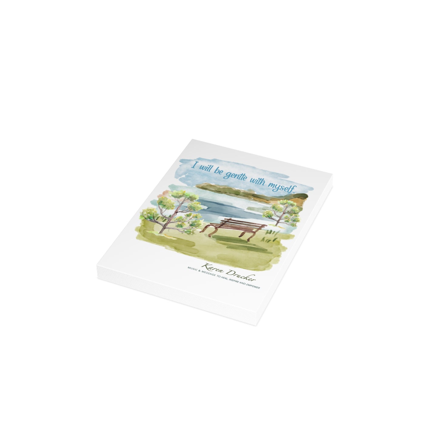 Greeting Cards - 'I will be gentle with myself' Karen Drucker Design