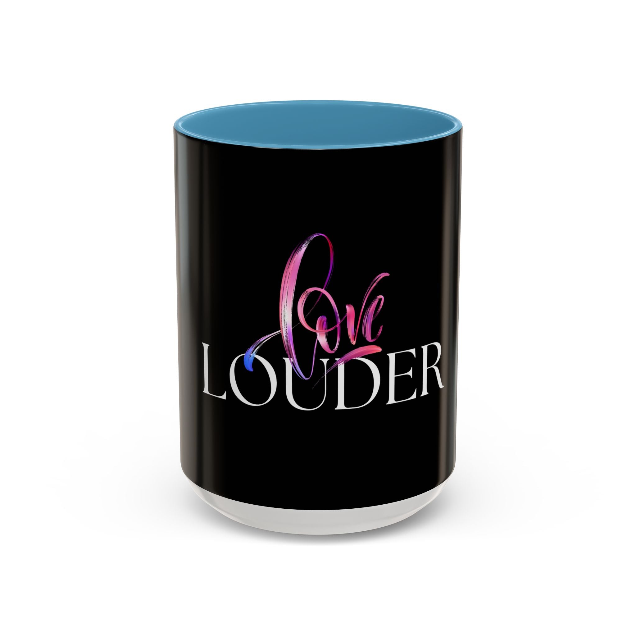 Love Louder Accent Coffee Mug - Perfect Gift for Coffee Lovers