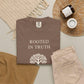 Rooted in Truth Comfort Colors Shirt, Spiritual Freedom Tree Tee