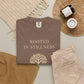 Rooted in Stillness Comfort Colors Shirt, Mindfulness Tree Tee